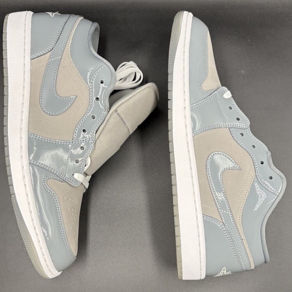 Air Jordan 1 Low SE Men's Sz 13 Medium Grey/Cool Grey-White - Picture 10 of 12